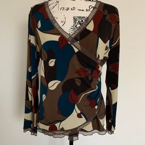 Women’s Faux Wrap Blouse